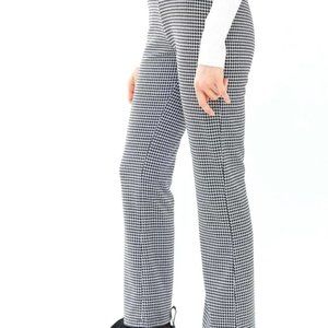 Urban Outfitters Black White Houndstooth High Waist Pants Office School Preppy